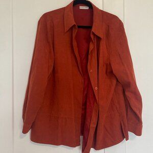 Vintage D’Allaird’s Orange Jacket Plus Size 18